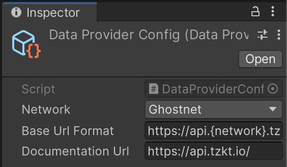 Setting the indexer in the DataProviderConfigSO object